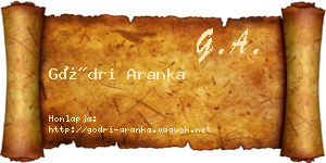 Gödri Aranka névjegykártya